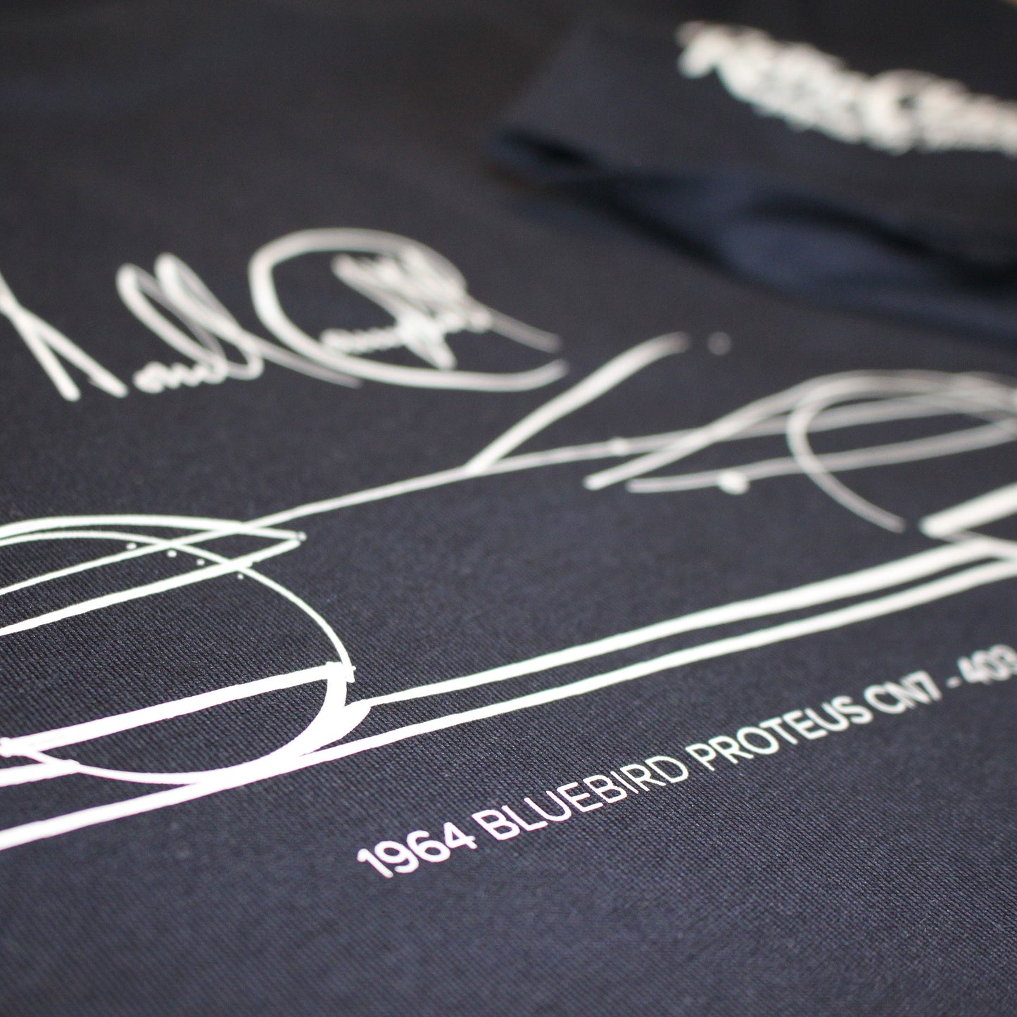 Short Sleeved T-Shirt Bluebird CN7 Donald Campbell CBE