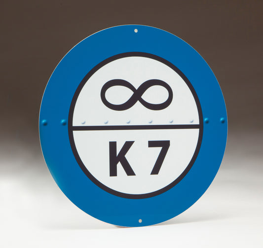 Bluebird K7 infinity metal sign